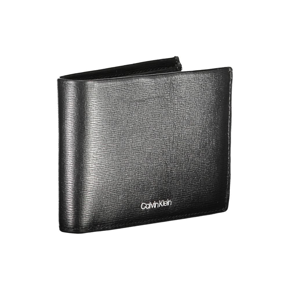 Calvin Klein Schwarze Lederbrieftasche