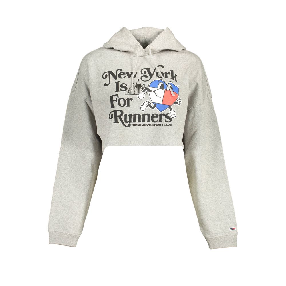 Tommy Hilfiger Grauer Baumwollpullover für Damen