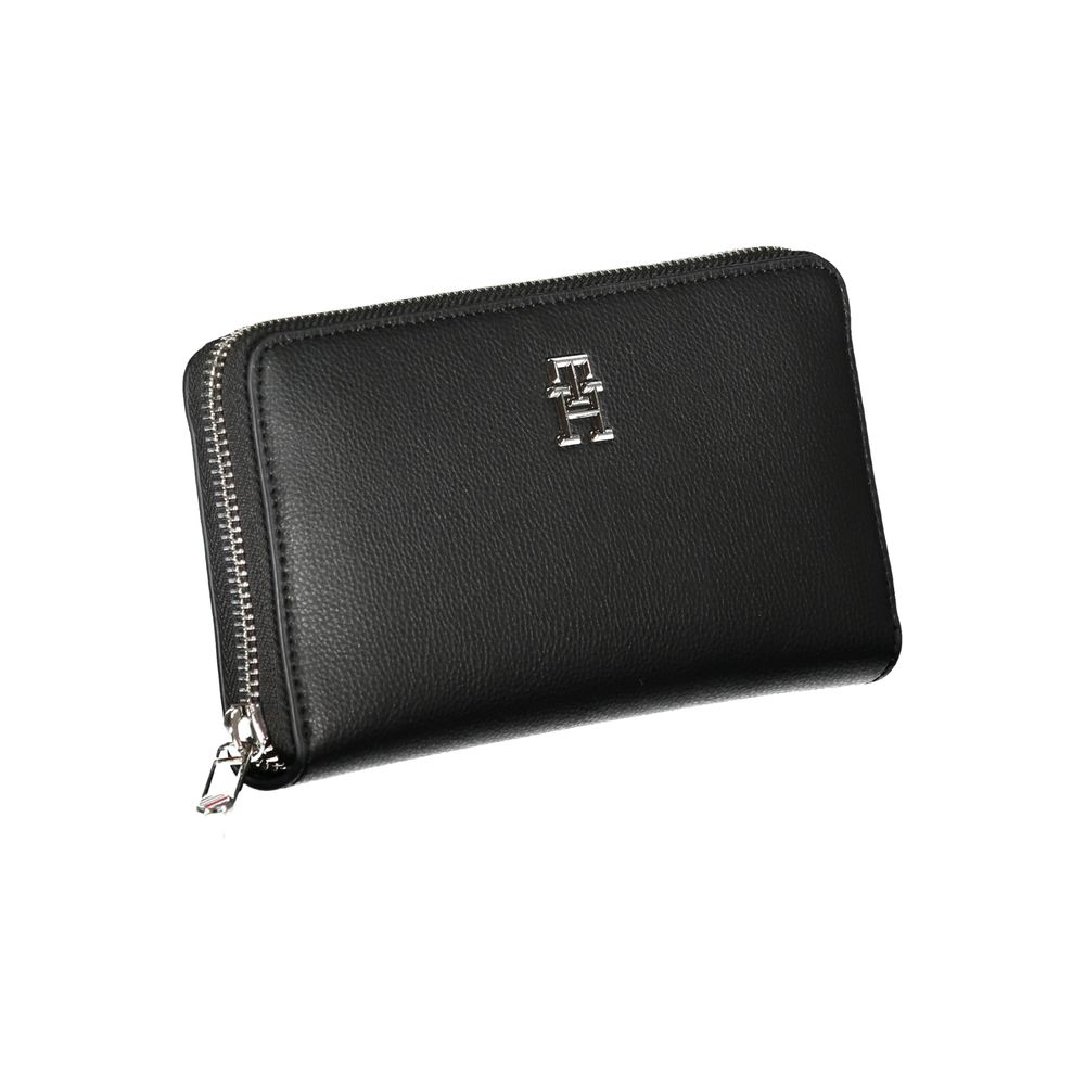 Portofel negru din poliester Tommy Hilfiger