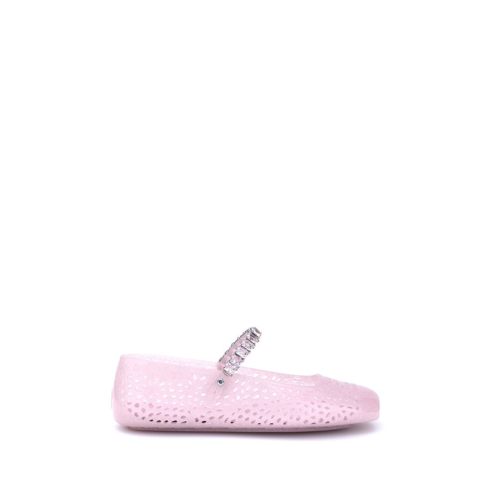 Jimmy Choo Multicolor Polyurethane Ballet Flats