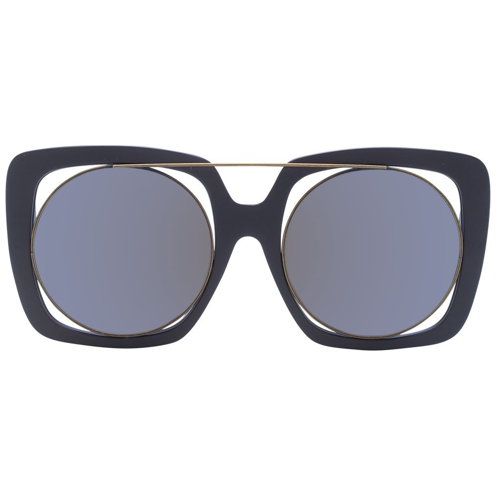 Yohji Yamamoto Braune Unisex-Sonnenbrille