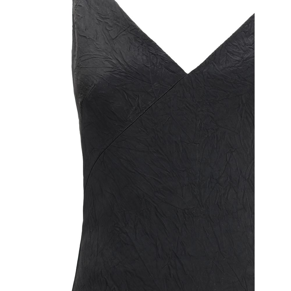 Rochie lungă Alexander McQueen cu finisaj crăpat