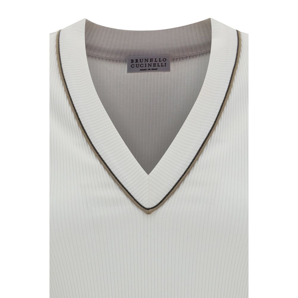 Brunello Cucinelli Geripptes Top