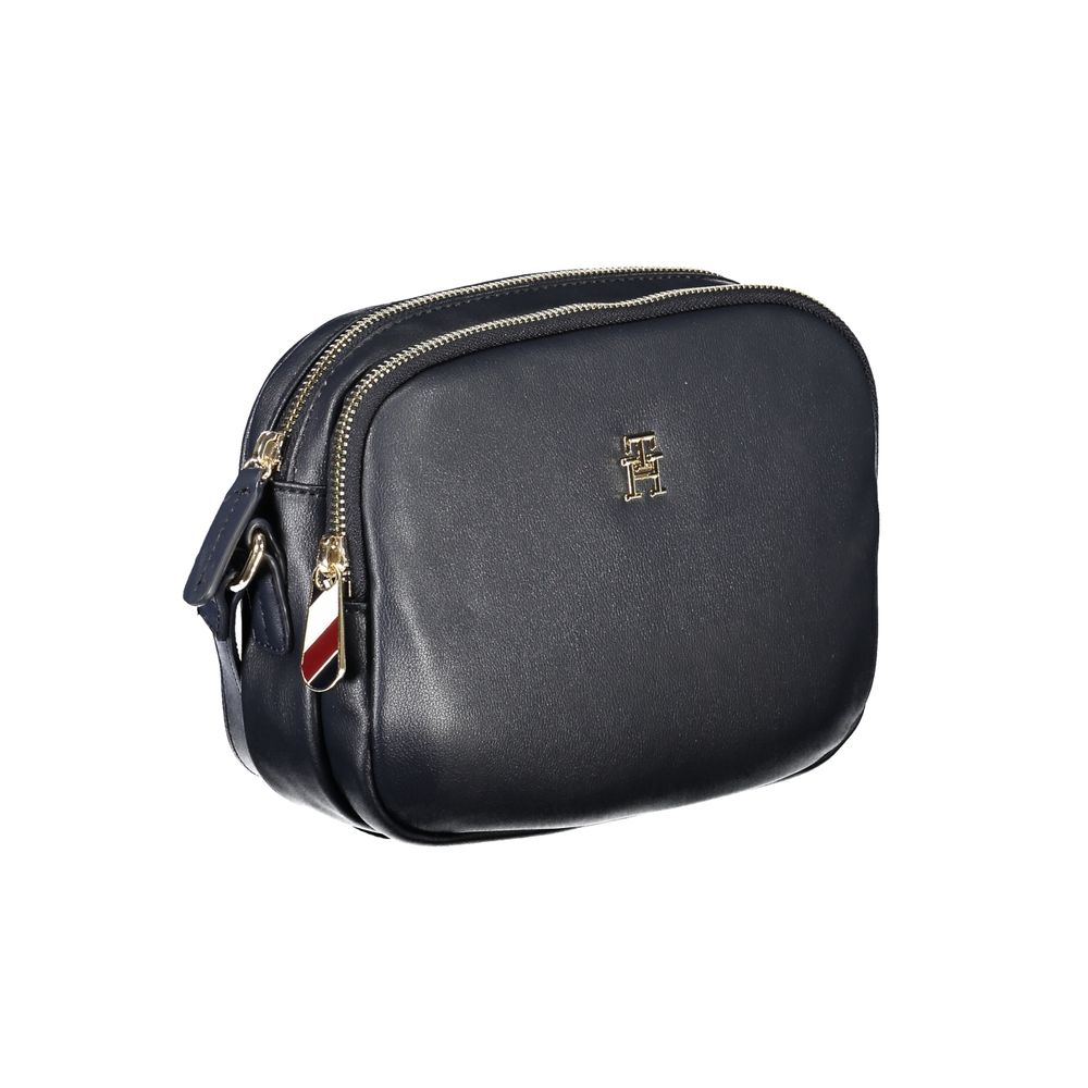 Geantă de mână Tommy Hilfiger albastră din poliester