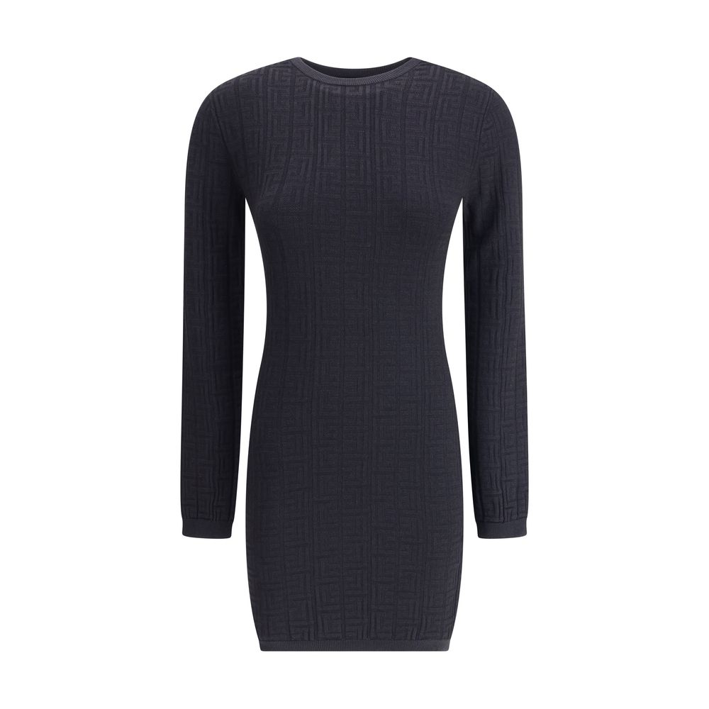 Rochie scurtă cu imprimeu Balmain PB