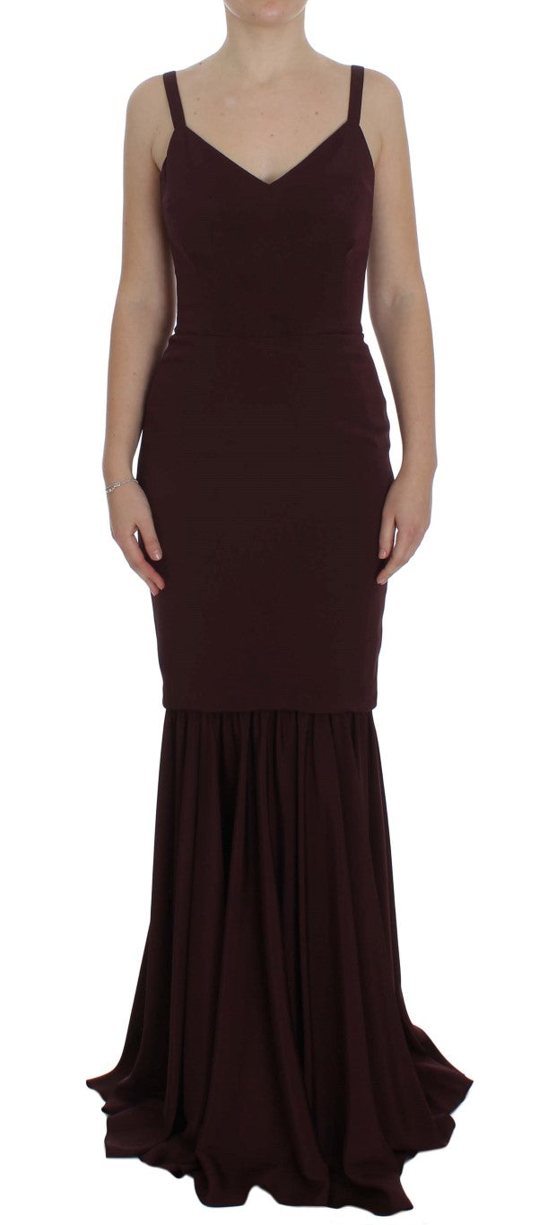 Dolce & Gabbana Elegantes Bordeaux Etuikleid