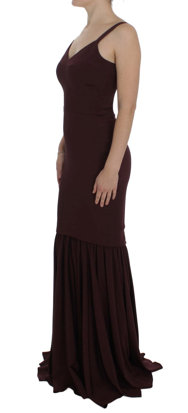 Dolce & Gabbana Elegantes Bordeaux Etuikleid