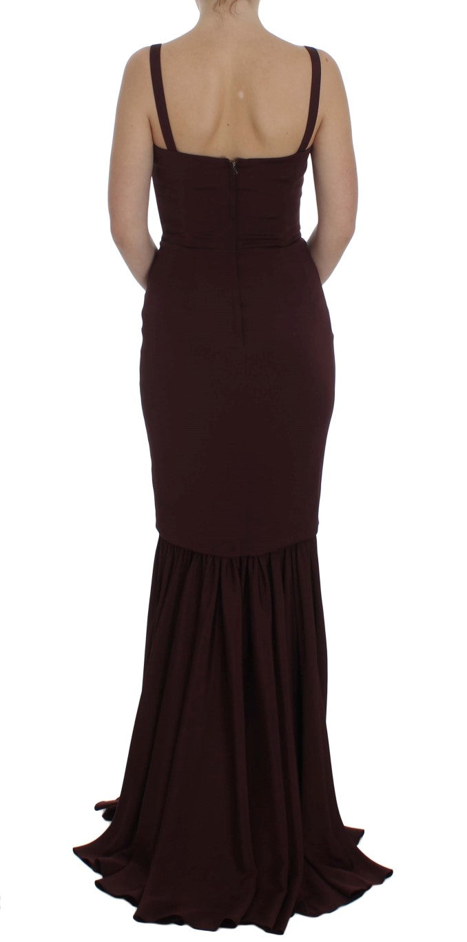 Dolce & Gabbana Elegantes Bordeaux Etuikleid