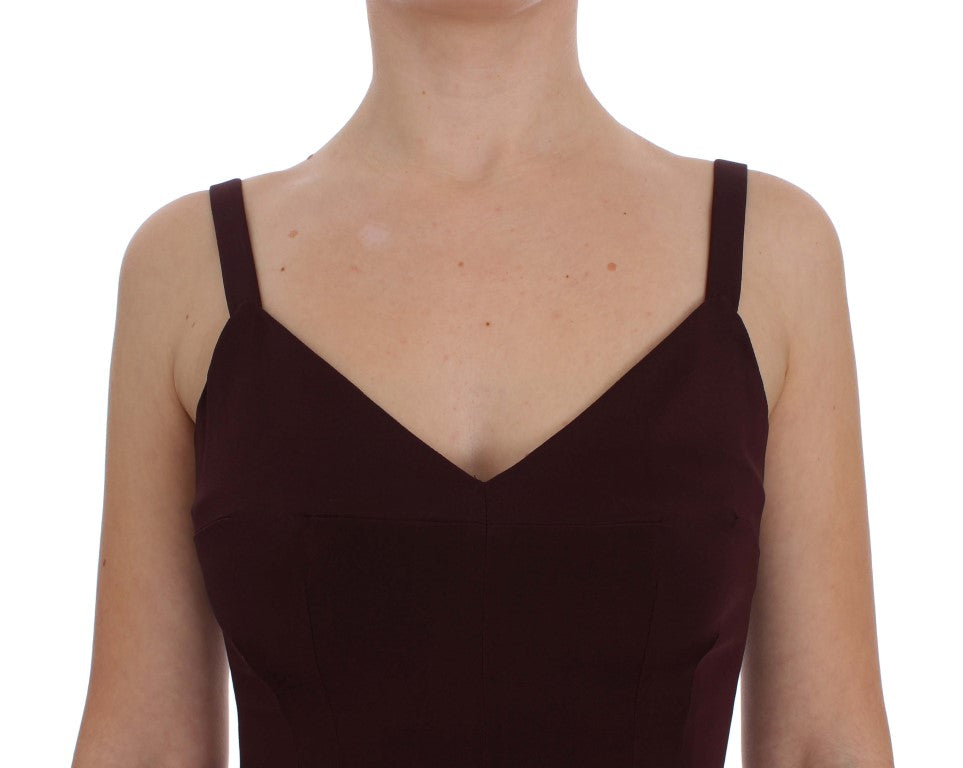 Dolce & Gabbana Elegantes Bordeaux Etuikleid
