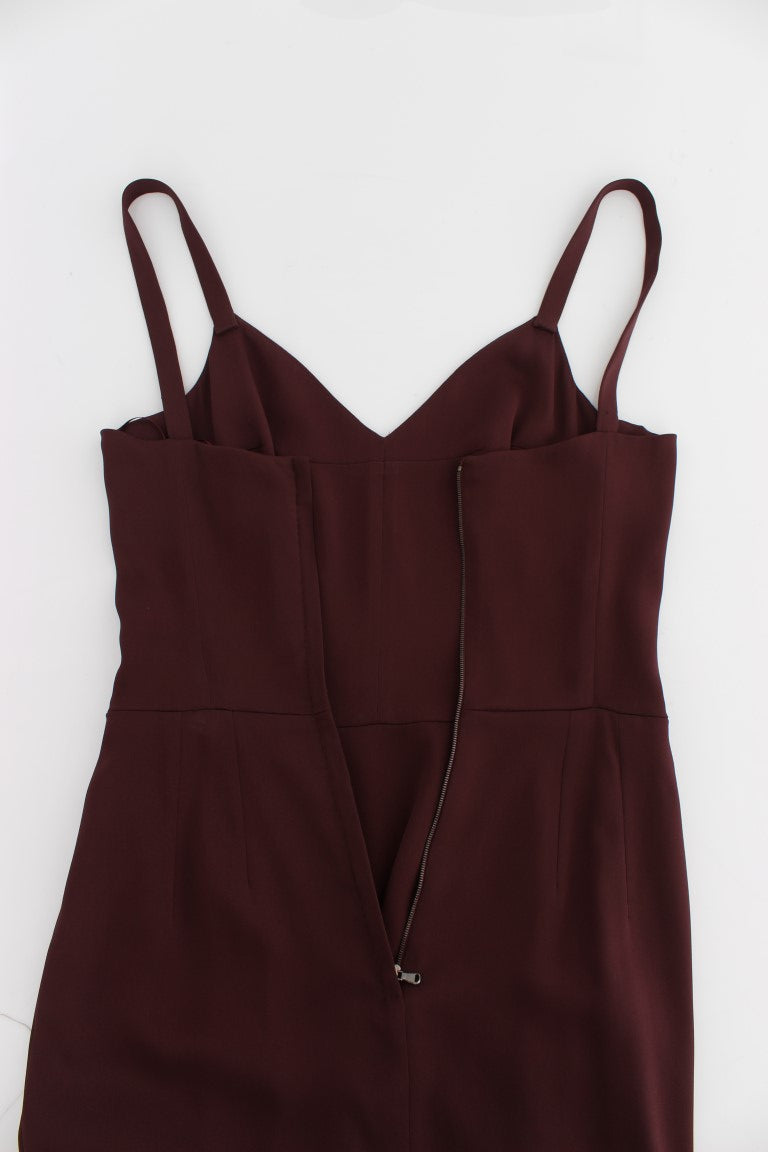 Dolce & Gabbana Elegantes Bordeaux Etuikleid