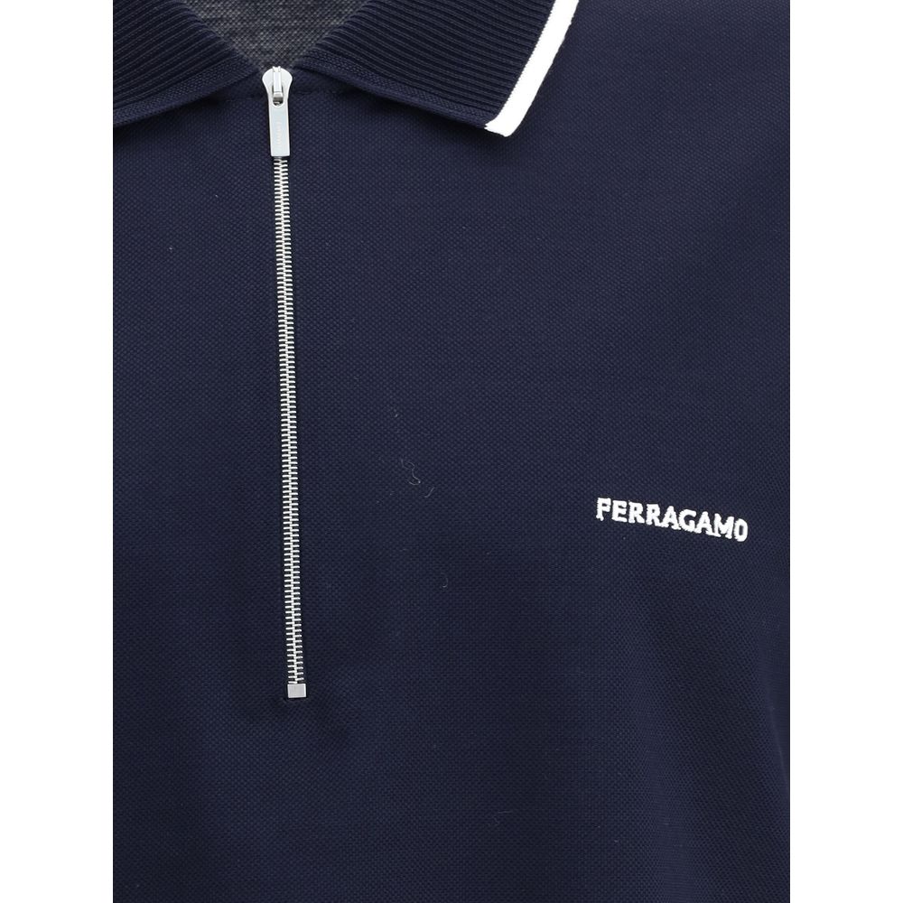 Ferragamo Poloshirt mit Reißverschluss