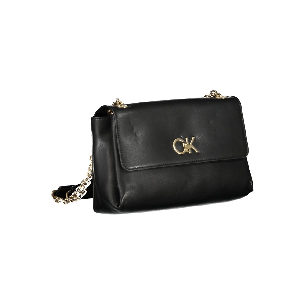 Geantă de mână Calvin Klein neagră din poliester