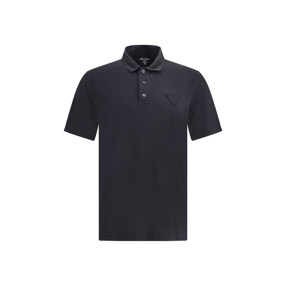 Tricou polo cu logo Prada