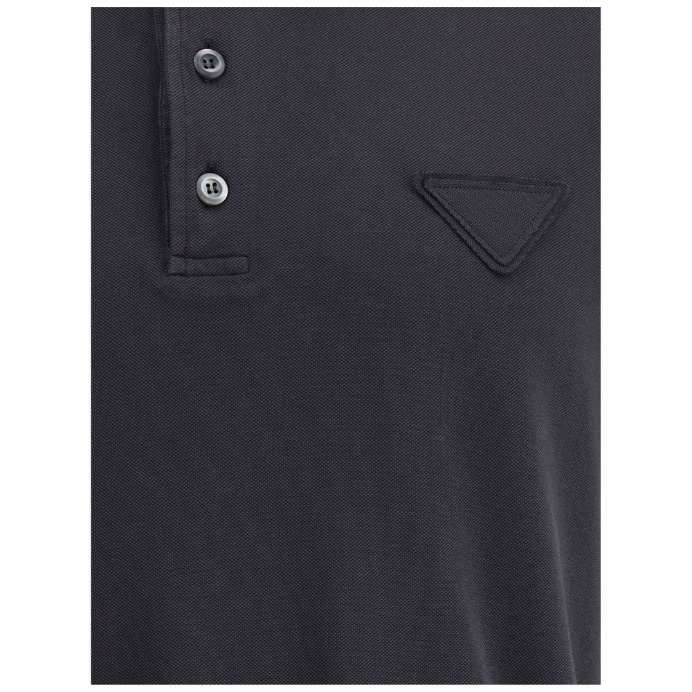 Tricou polo cu logo Prada