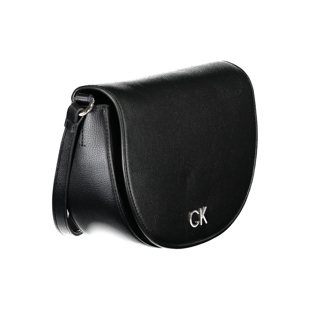 Geantă de mână Calvin Klein neagră din polietilenă