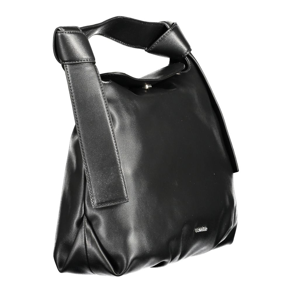 Geantă de mână Calvin Klein neagră din poliester