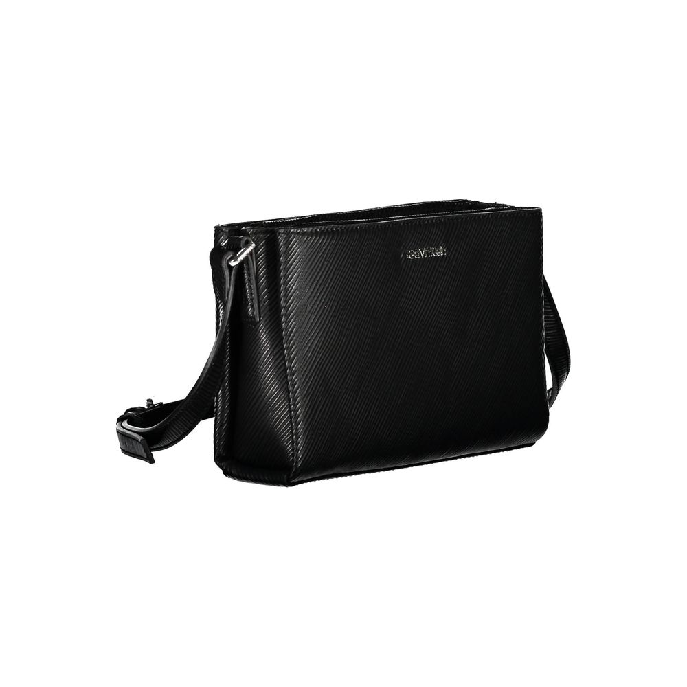 Geantă de mână Calvin Klein neagră din poliester