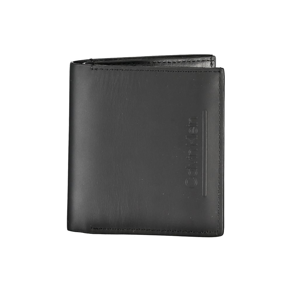 Calvin Klein Schwarze Lederbrieftasche