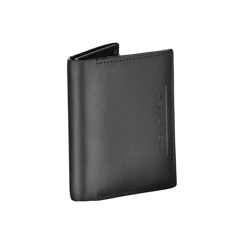Calvin Klein Schwarze Lederbrieftasche