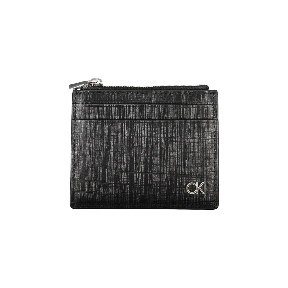 Calvin Klein Schwarze Lederbrieftasche