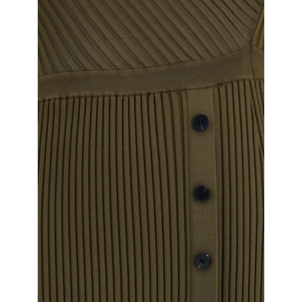 Self-Portrait Ribbed midi Dress