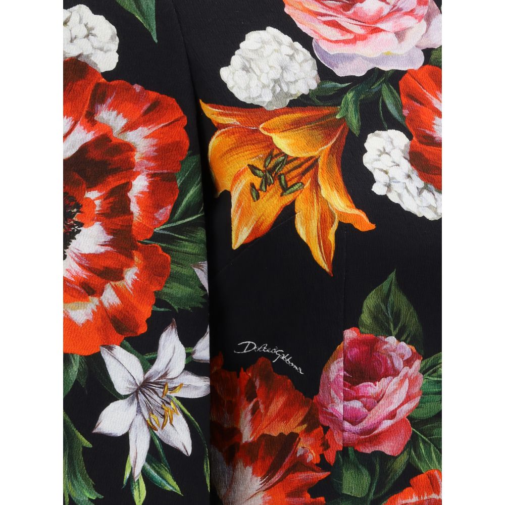 Dolce & Gabbana – Midikleid mit Blumenmuster
