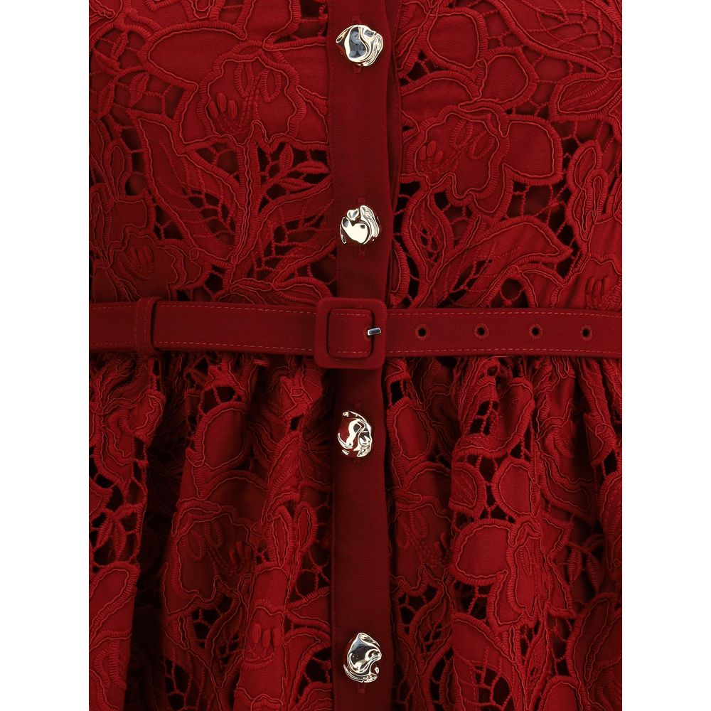 Self-Portrait Embroidered short Dress