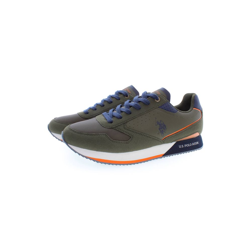 US POLO ASSN. Grüner Polyester-Sneaker