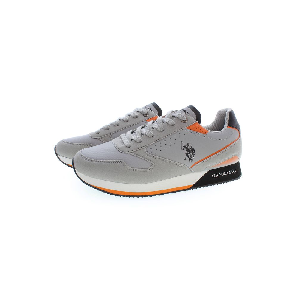 US POLO ASSN. Grauer Polyester-Sneaker