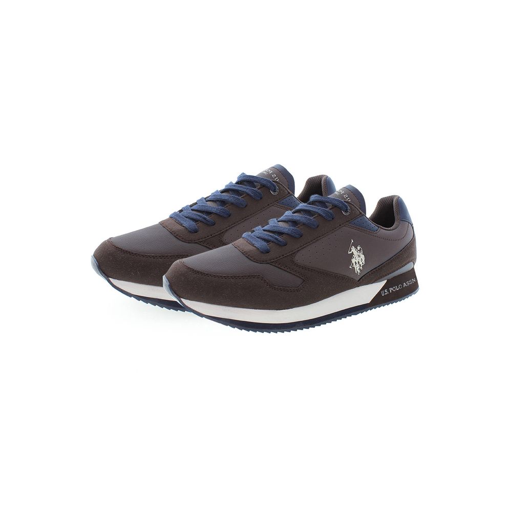 US POLO ASSN. Brauner Polyester-Sneaker