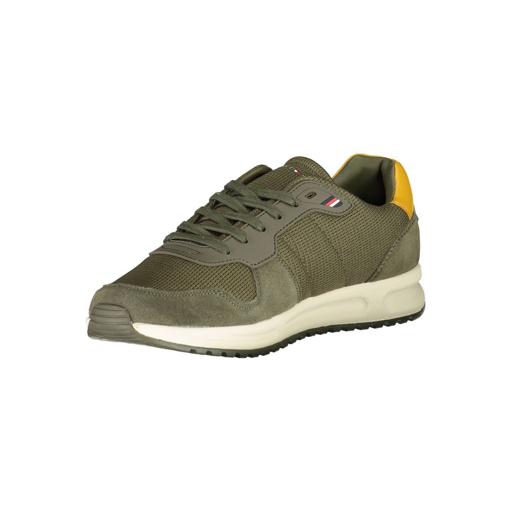 Tommy Hilfiger – Grüne Polyester-Sneaker