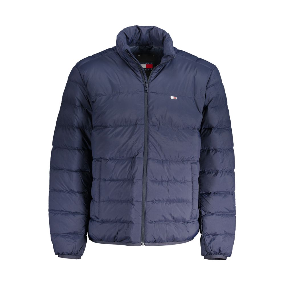 Geacă Tommy Hilfiger albastră din poliamidă