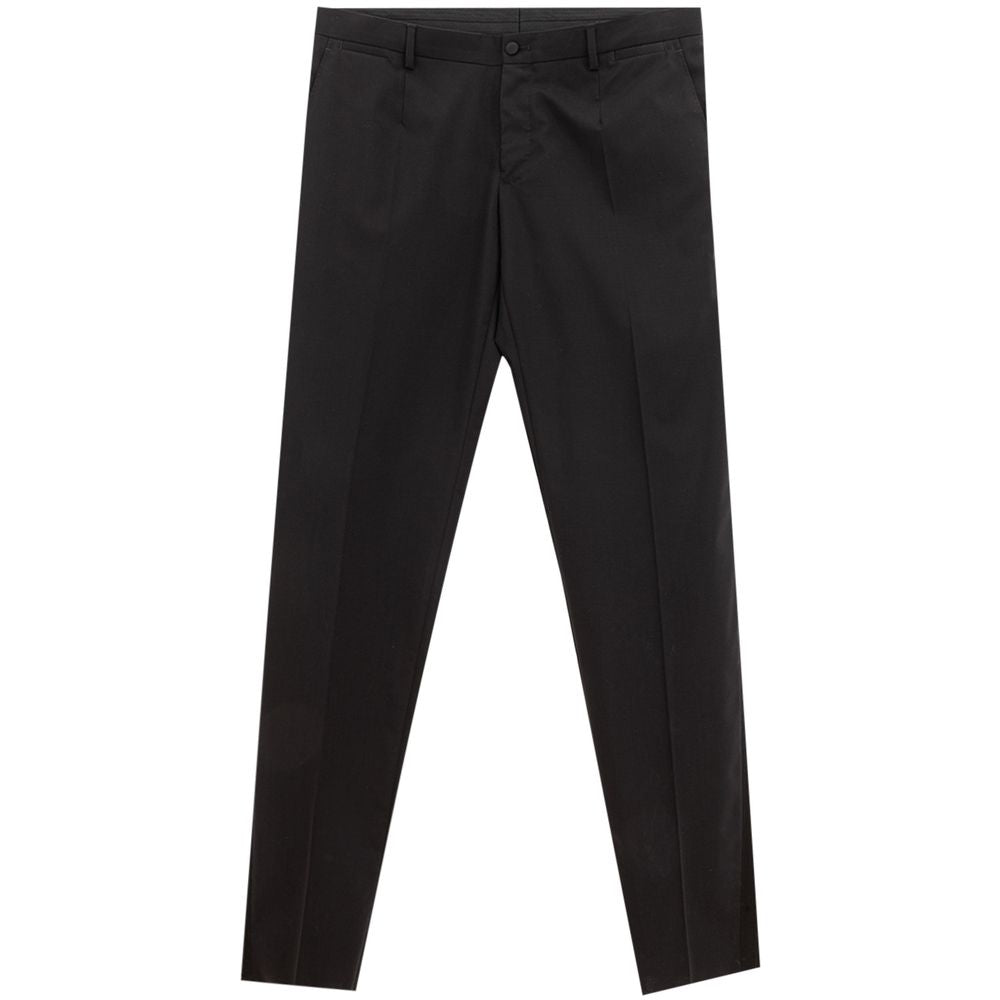 Dolce & Gabbana Schwarze Jeans und Hose aus Wolle