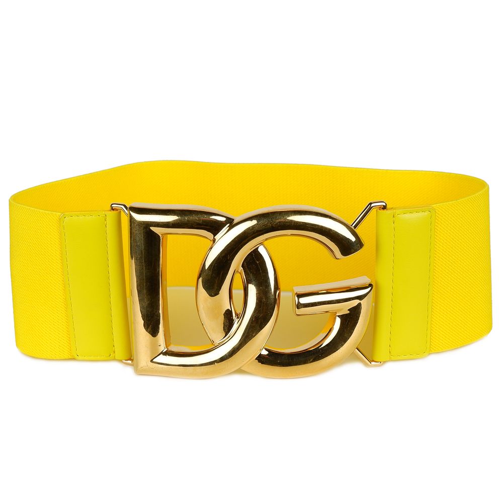 Gelber Polyestergürtel von Dolce & Gabbana