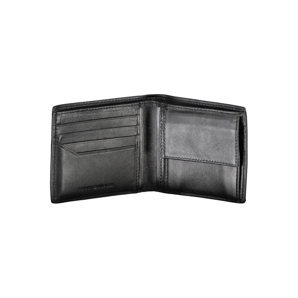 Tommy Hilfiger – Schwarze Lederbrieftasche