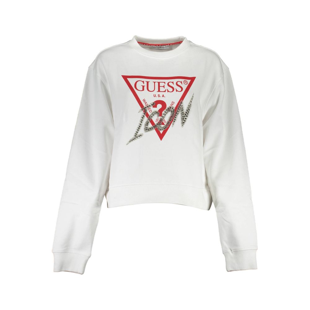 Guess Jeans – Weißer Baumwollpullover