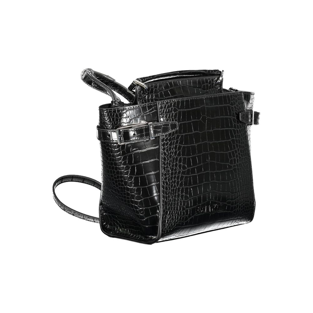 Geantă de mână Calvin Klein neagră din polietilenă