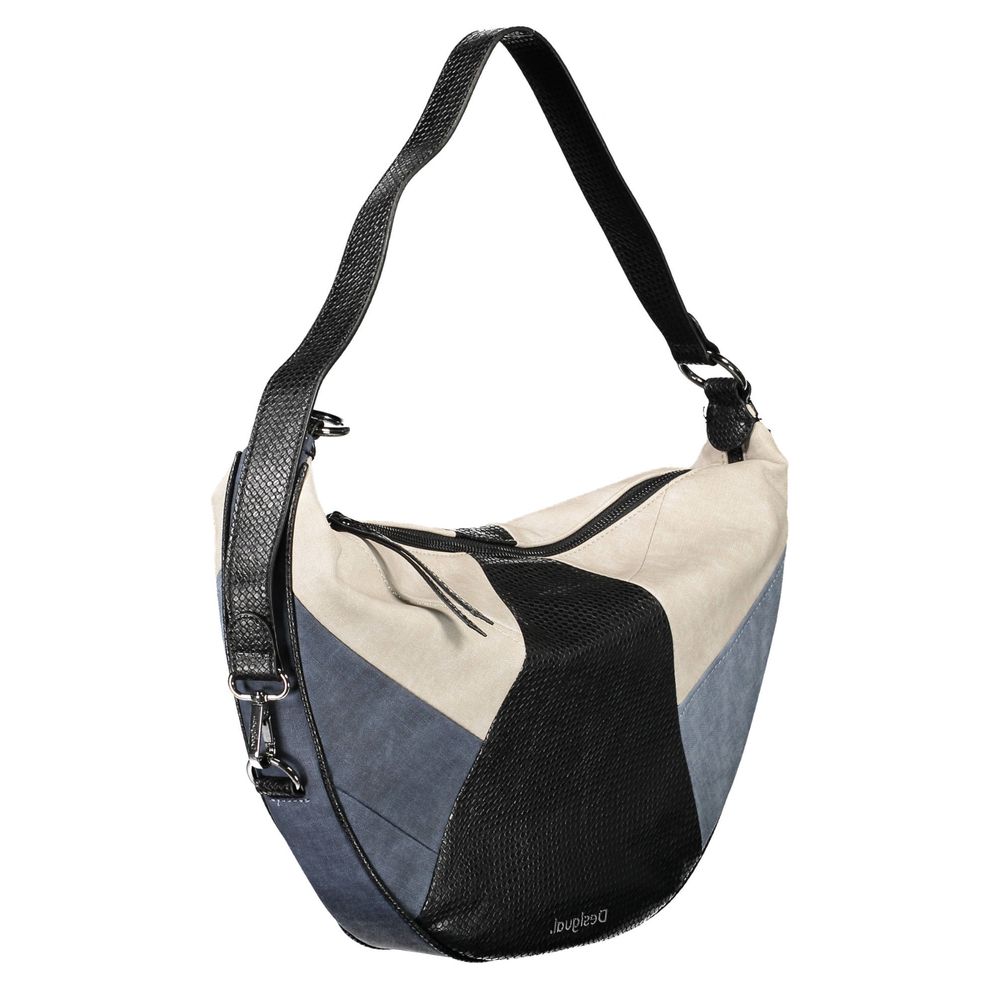 Desigual Blaue Polyethylen-Handtasche
