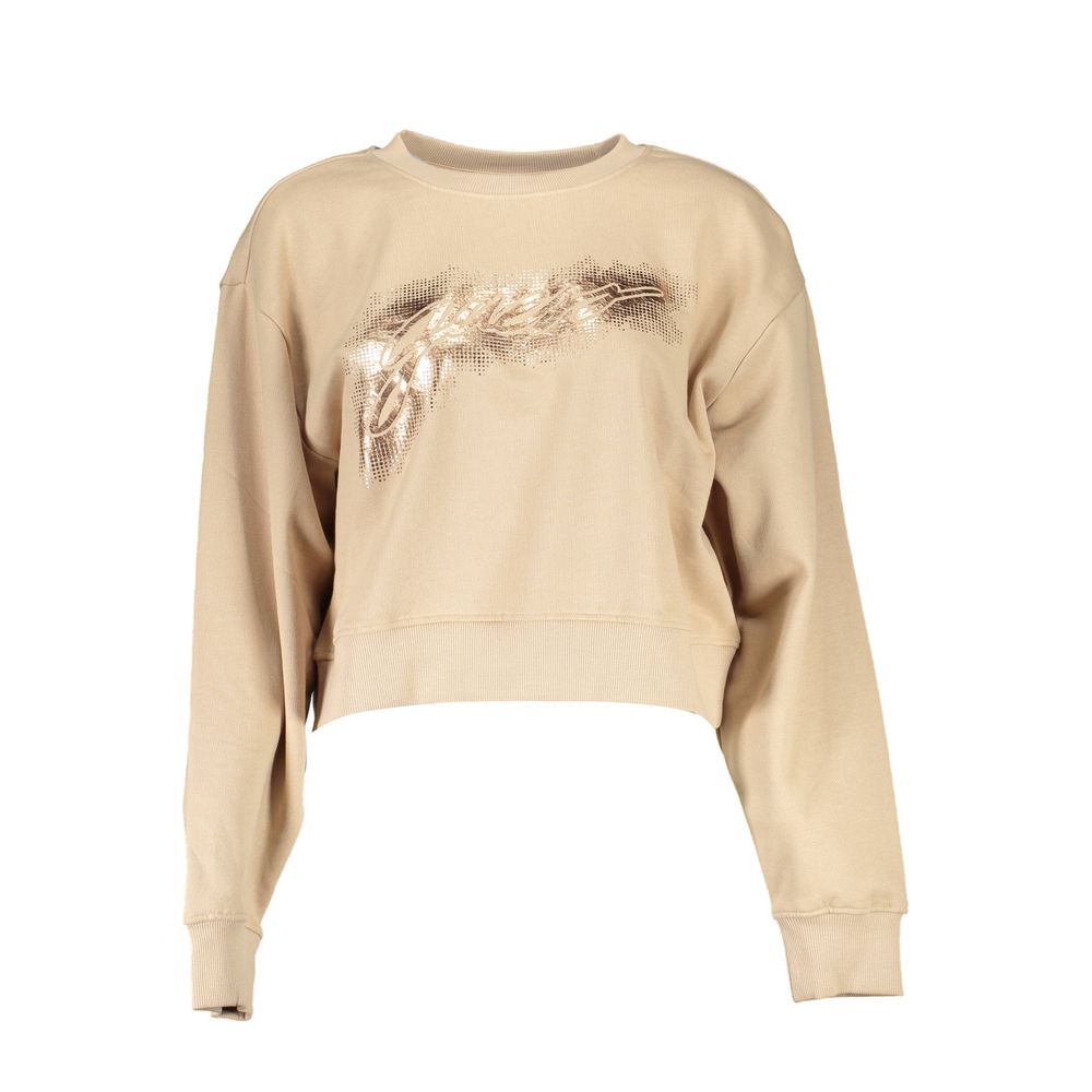 Guess Jeans – Beigefarbener Baumwollpullover