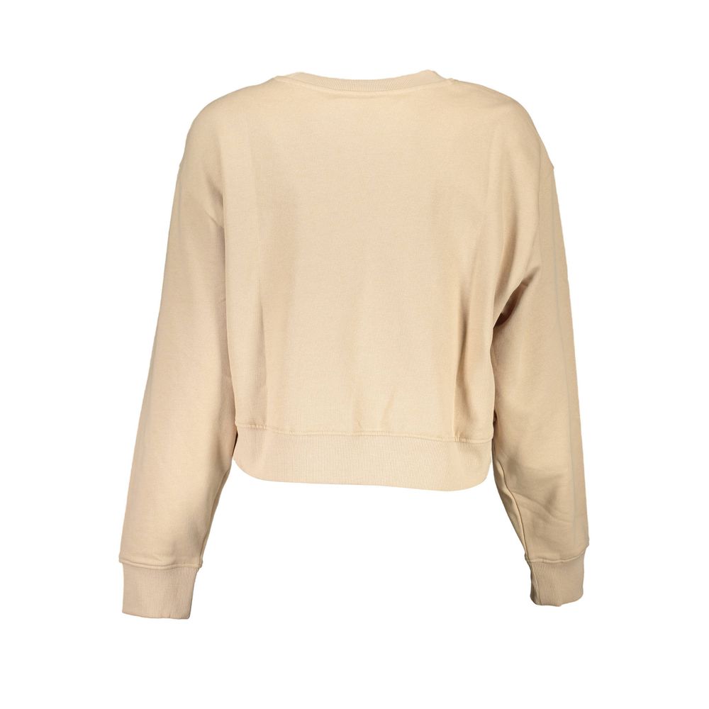 Guess Jeans – Beigefarbener Baumwollpullover