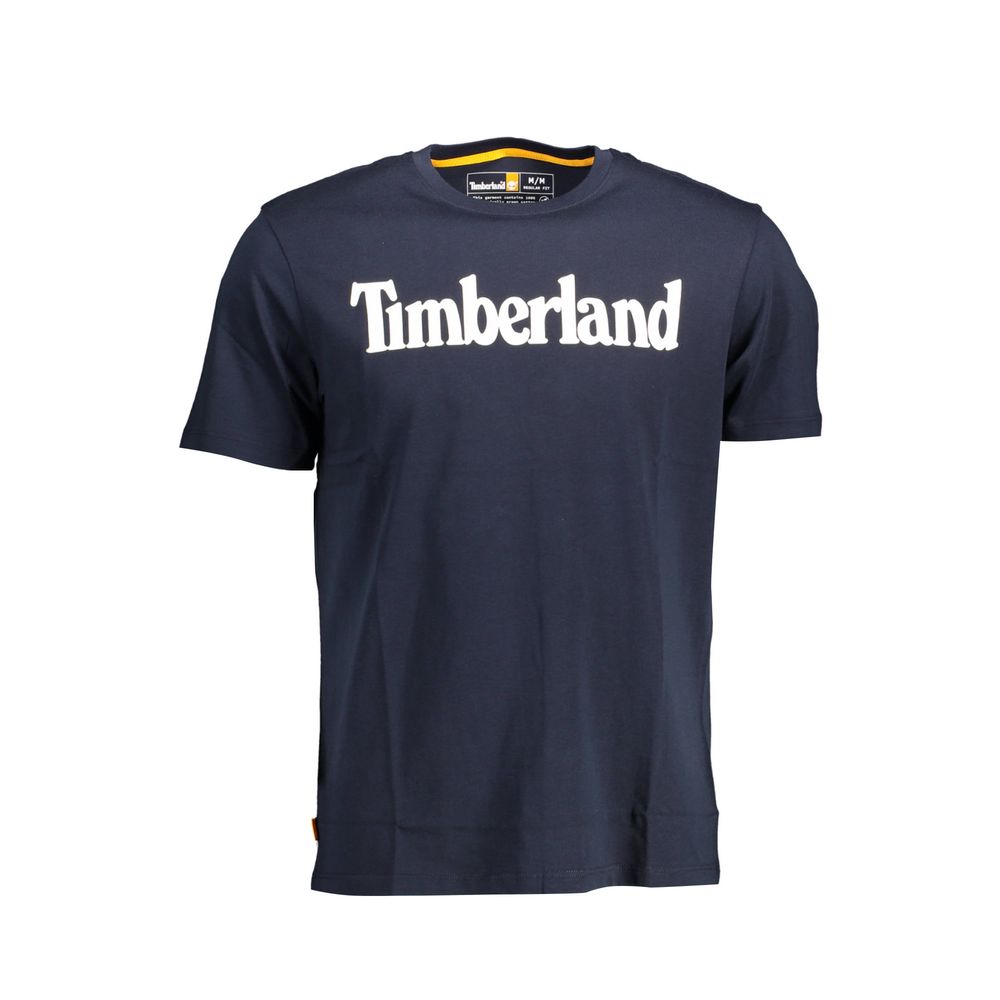 Blaues Baumwoll-T-Shirt von Timberland