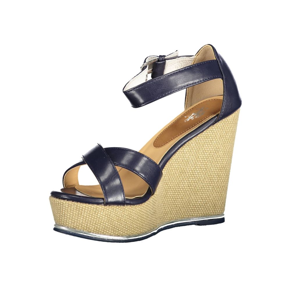 US POLO ASSN. Blaue Baumwollsandale