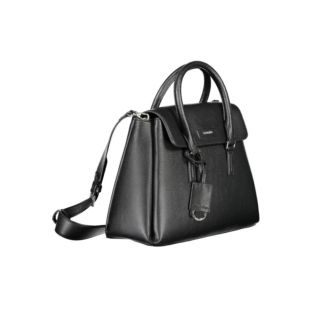 Calvin Klein Schwarze Polyester-Handtasche