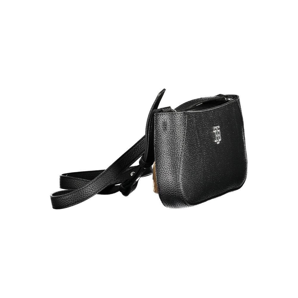 Tommy Hilfiger – Schwarze Handtasche aus Polyethylen