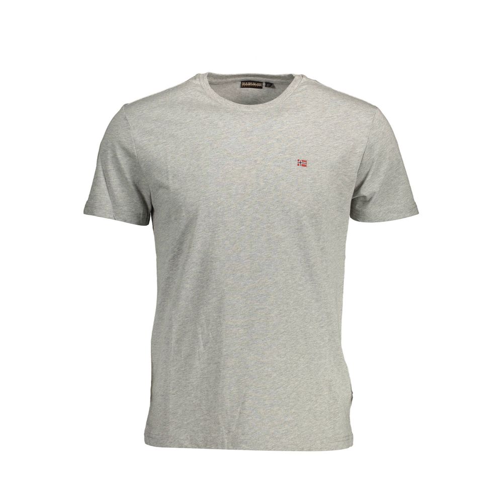 Graues Baumwoll-T-Shirt von Napapijri