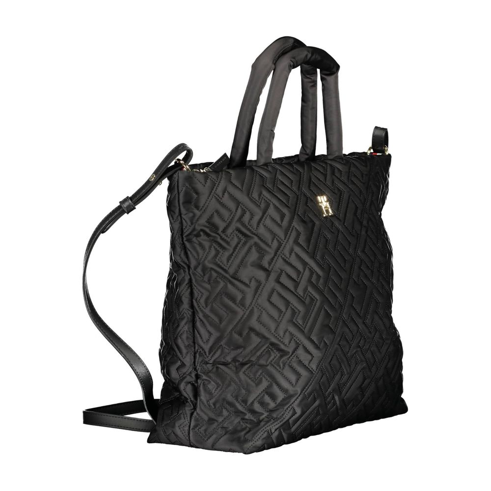 Tommy Hilfiger – Schwarze Polyester-Handtasche