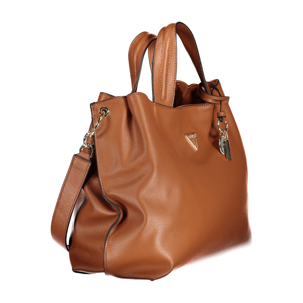 Guess Jeans Brown Polyethylene Handbag