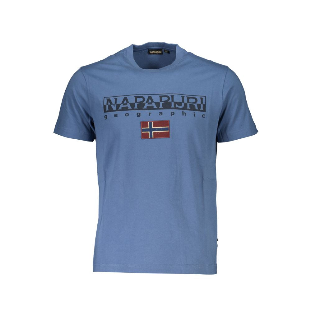 Blaues Baumwoll-T-Shirt von Napapijri