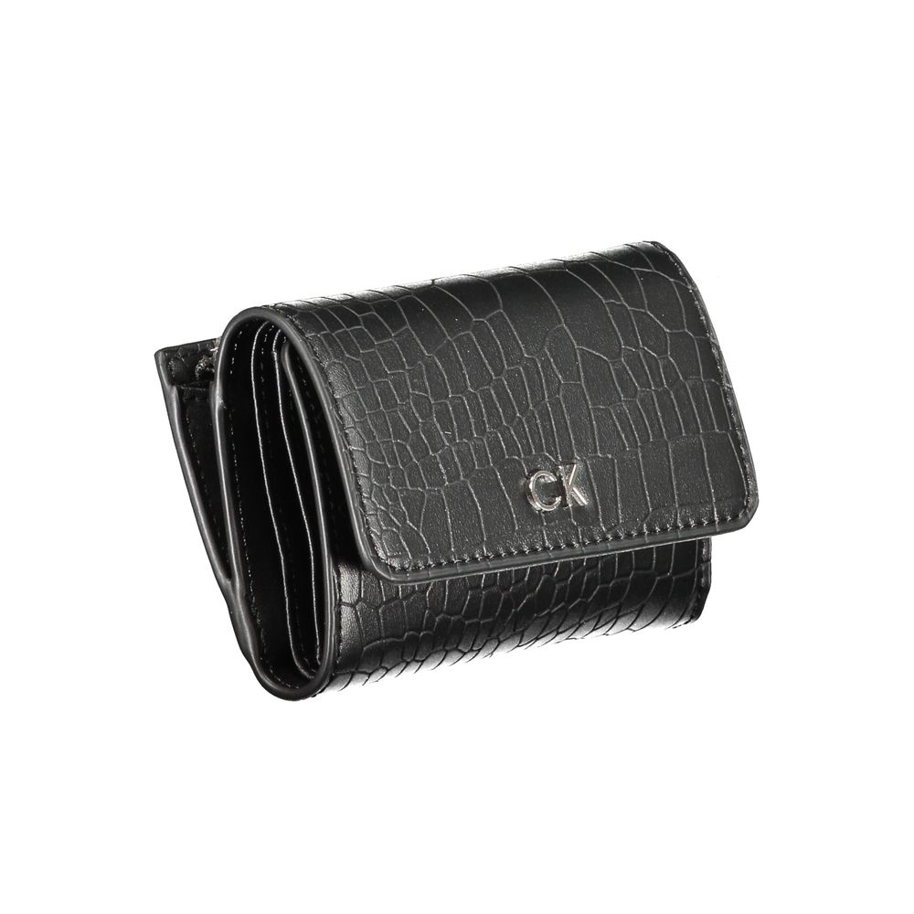 Portofel Calvin Klein negru din poliester