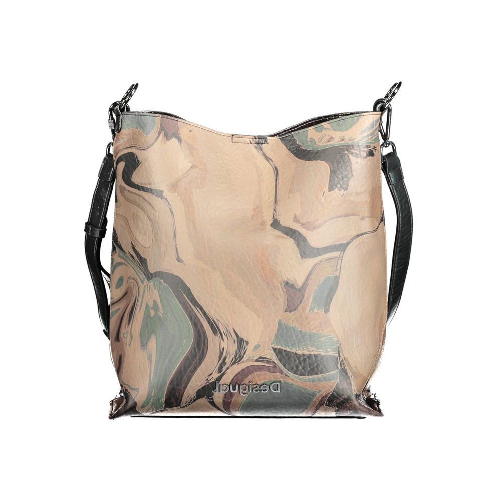 Desigual Braune Polyethylen-Handtasche